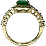10号 エメラルド 0.86ct ダイヤモンド（ローズカット 0.36ct リング・指輪 K18ゴールド 18金 3.2g レディース
【中古】【真子質店】【NN】




【IKxMo】