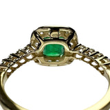 10号 エメラルド 0.86ct ダイヤモンド（ローズカット 0.36ct リング・指輪 K18ゴールド 18金 3.2g レディース
【中古】【真子質店】【NN】




【IKxMo】