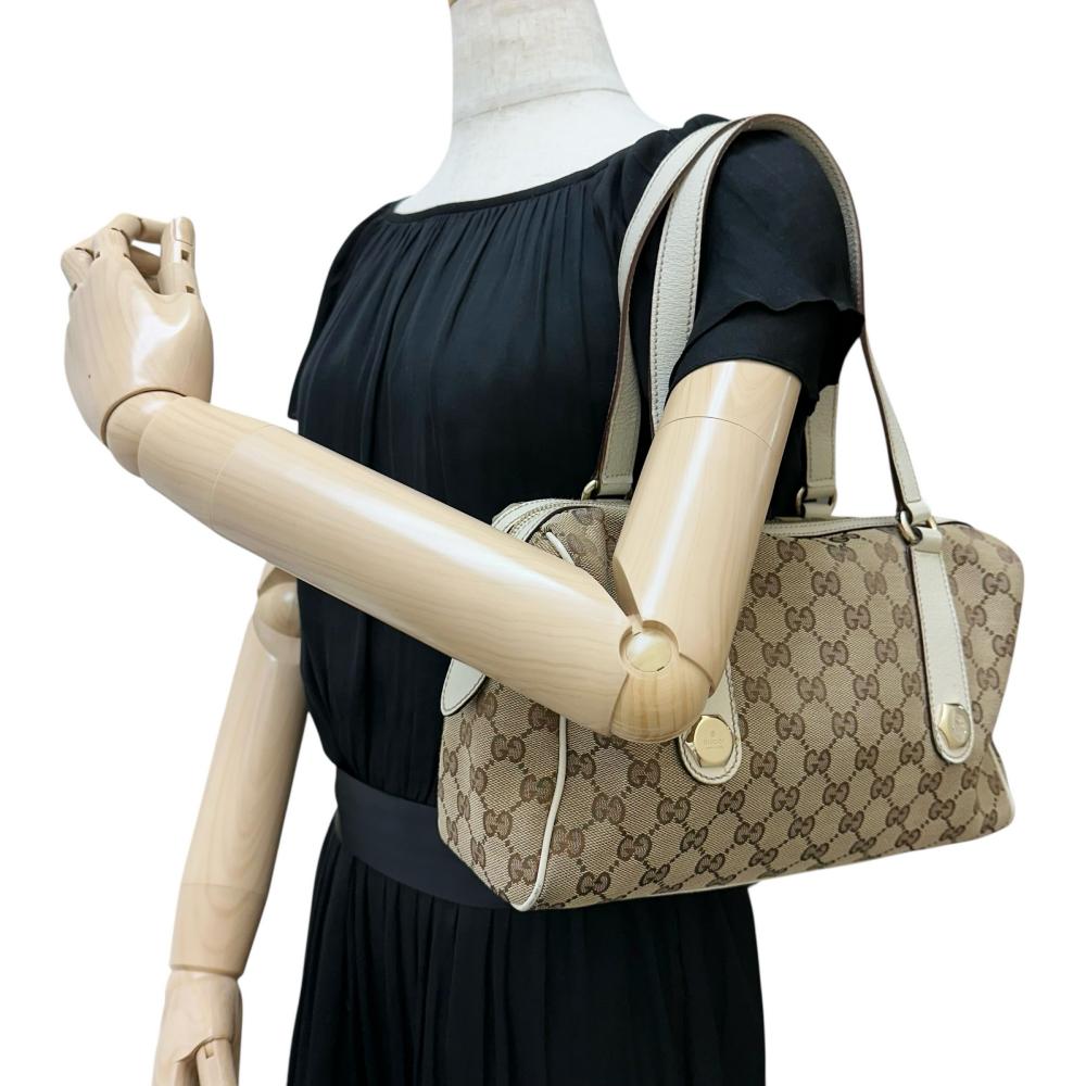 GUCCI/グッチ】 152457 ミニボストン ハンドバッグ GGキャンバス