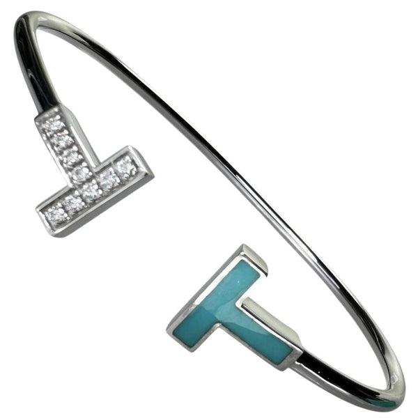 【TIFFANY&Co./ティファニー】 ダイヤモンド トルコ石 ブレスレット Tワイヤー K18WGホワイトゴールド 18金 8.8g 17cm レディース
【中古】【真子質店】【BL】




【TMaMox】