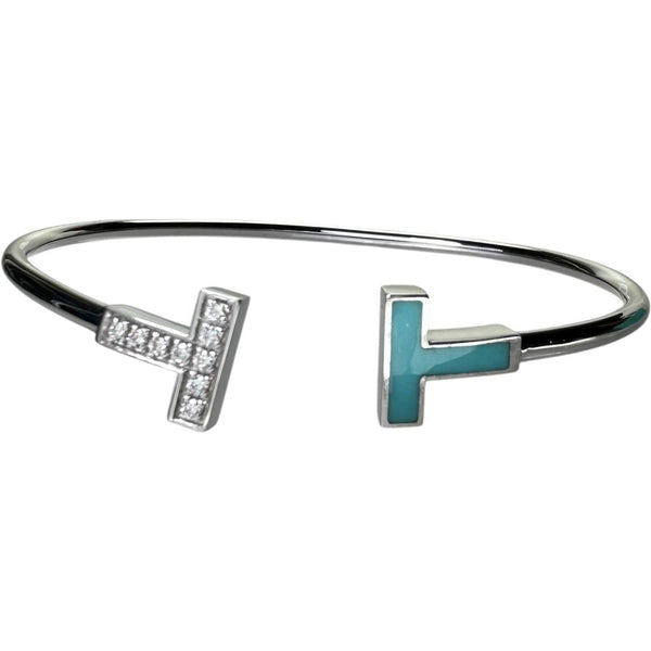 【TIFFANY&Co./ティファニー】 ダイヤモンド トルコ石 ブレスレット Tワイヤー K18WGホワイトゴールド 18金 8.8g 17cm レディース
【中古】【真子質店】【BL】




【TMaMox】