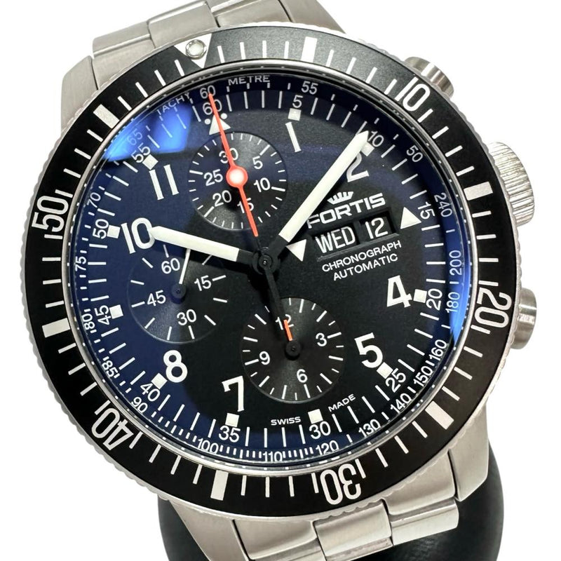 【FORTIS/フォルティス】 638.10.141.3  コスモノート クロノ 腕時計 ステンレススチール 自動巻き/オートマ 黒文字盤 メンズ
【中古】【真子質店】【GD】




【IMixx】