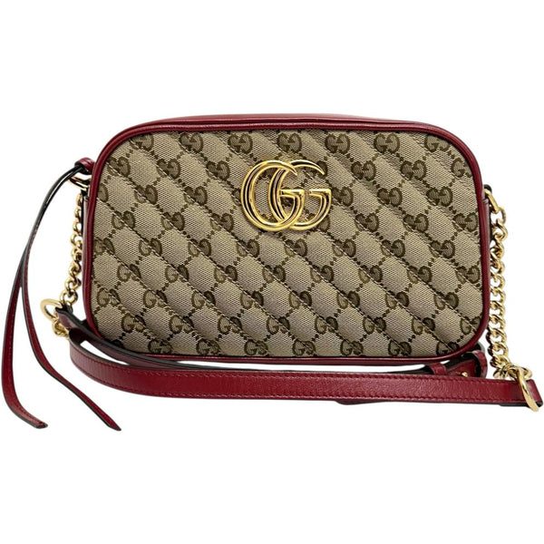 【GUCCI/グッチ】 GGマーモント 447632  ショルダーバッグ GGキャンバス/レザー ベージュ/レッド レディース【中古】【真子質店】【BL】




【SMox】