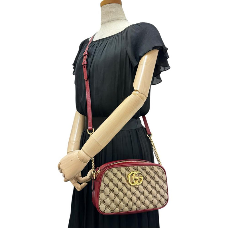 【GUCCI/グッチ】 GGマーモント 447632  ショルダーバッグ GGキャンバス/レザー ベージュ/レッド レディース【中古】【真子質店】【BL】




【SMox】