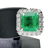 エメラルド 1.21/1.18ct ダイヤモンド 0.28/0.28ct ピアス Pt900プラチナ 4.4g レディース 【中古】【真子質店】【NN】 【MaISx】