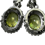 スフェーン 1.22/1.03ct ダイヤモンド 0.28/0.28ct ピアス Pt900プラチナ 3.2g レディース 【中古】【真子質店】【NN】 【IIDD】