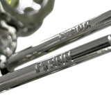 スフェーン 1.22/1.03ct ダイヤモンド 0.28/0.28ct ピアス Pt900プラチナ 3.2g レディース 【中古】【真子質店】【NN】 【IIDD】