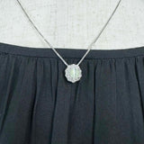 クリソベリルキャッツアイ 1.25ct ダイヤモンド 0.60ct ネックレス Pt900プラチナ/Pt850プラチナ 6.5g 40cm レディース 【中古】【真子質店】【NN】 【YxMo】