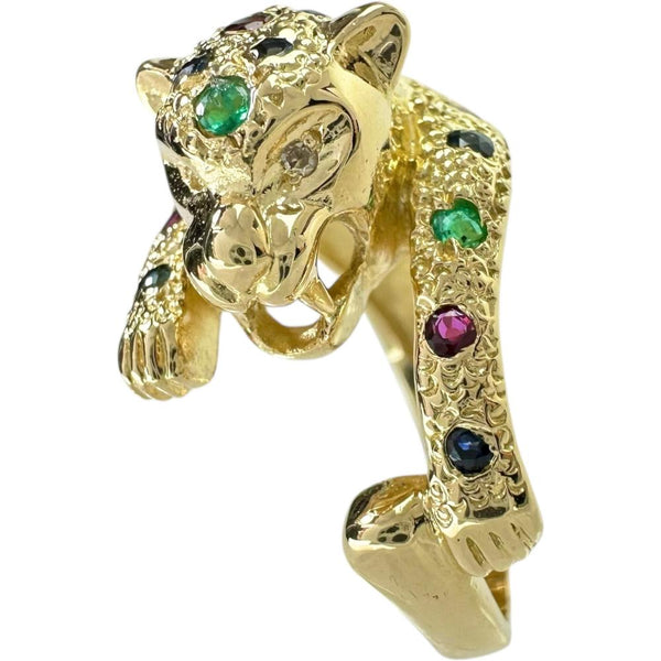 12号 パンサーモチーフ エメラルド/ルビー/サファイヤ/ダイヤモンド リング・指輪 K18ゴールド 18金 5.8g レディース
【中古】【真子質店】【NN】




【KMaK】