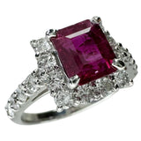 11.5号 ルビー 1.37ct ダイヤモンド 0.87ct リング・指輪 Pt950プラチナ 5.4g レディース 【中古】【真子質店】【NN】 【IMiDMi】