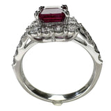 11.5号 ルビー 1.37ct ダイヤモンド 0.87ct リング・指輪 Pt950プラチナ 5.4g レディース 【中古】【真子質店】【NN】 【IMiDMi】