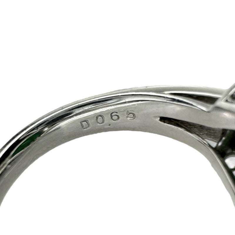 12号 ヒスイ 7.29ct ダイヤモンド 0.65ct リング・指輪 Pt900プラチナ 10.8g レディース 【中古】【真子質店】【NN】 【IMiMoS】