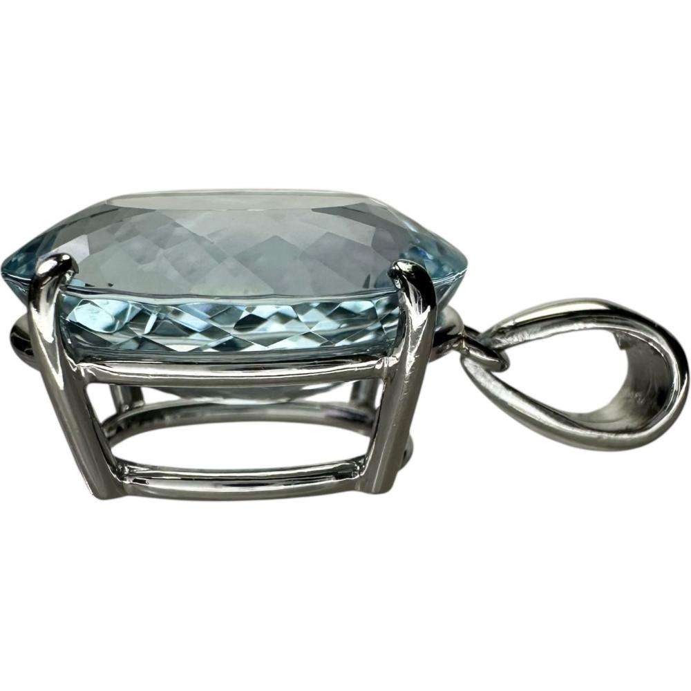アクアマリン 10.47ct ダイヤモンド 0.06ct ペンダントトップ Pt900 