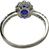 14号 スリランカ産非加熱サファイア 1.64ct ダイヤモンド 0.72ct リング・指輪 Pt950プラチナ 4.5g レディース 【中古】【真子質店】【NN】 【ISxMa】