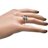 14号 スリランカ産非加熱サファイア 1.64ct ダイヤモンド 0.72ct リング・指輪 Pt950プラチナ 4.5g レディース 【中古】【真子質店】【NN】 【ISxMa】