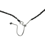 ブラックダイヤモンド 30.00ct ネックレス K18WGホワイトゴールド 18金 7.3g 46cm レディース 【中古】【真子質店】【NN】 【TTx】