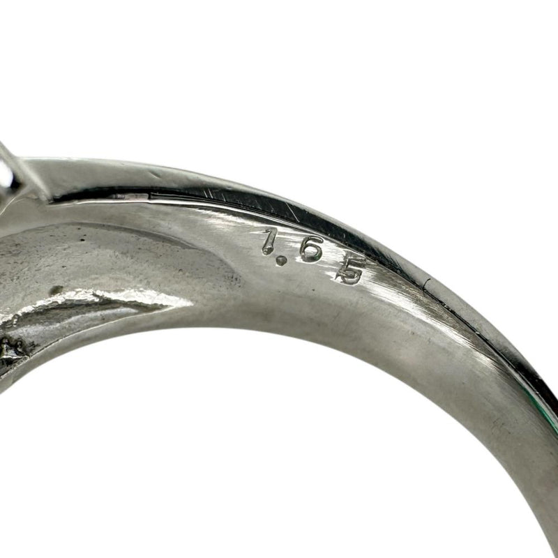12号 エメラルド 1.65ct ダイヤモンド 1.73ct リング・指輪 Pt900プラチナ 9.8g レディース 【中古】【真子質店】【NN】 【TMaIx】