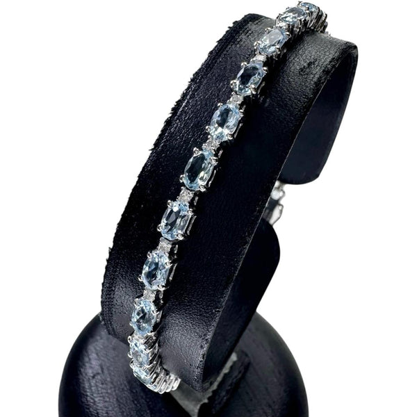 アクアマリン 計5.23ct ダイヤモンド 計0.40ct ブレスレット K18WGホワイトゴールド 18金 10.8g 17cm レディース
【中古】【真子質店】【NN】




【IMaMoMa】