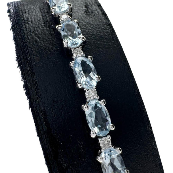 アクアマリン 計5.23ct ダイヤモンド 計0.40ct ブレスレット K18WGホワイトゴールド 18金 10.8g 17cm レディース
【中古】【真子質店】【NN】




【IMaMoMa】