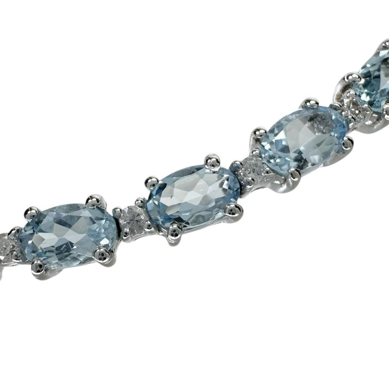 アクアマリン 計5.23ct ダイヤモンド 計0.40ct ブレスレット K18WGホワイトゴールド 18金 10.8g 17cm レディース
【中古】【真子質店】【NN】




【IMaMoMa】