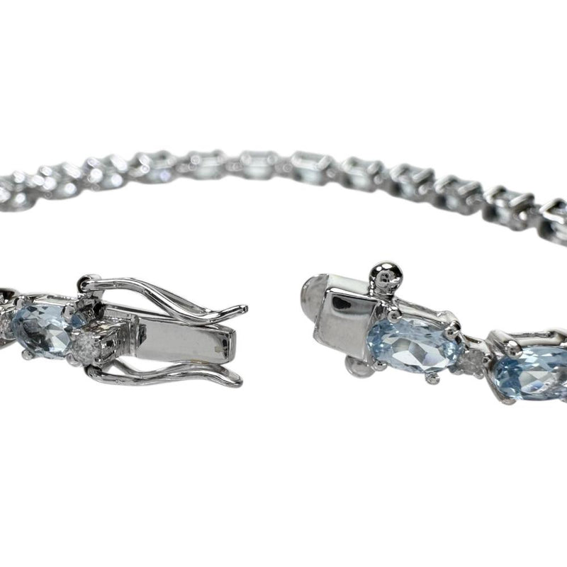 アクアマリン 計5.23ct ダイヤモンド 計0.40ct ブレスレット K18WGホワイトゴールド 18金 10.8g 17cm レディース
【中古】【真子質店】【NN】




【IMaMoMa】