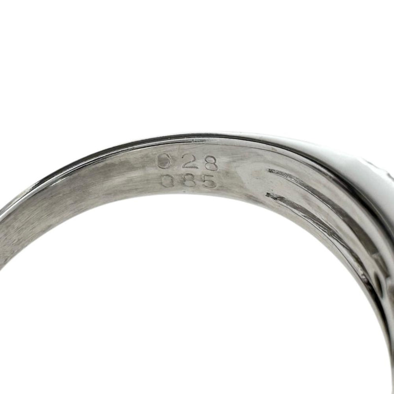 11号 ブラックダイヤモンド 計0.85ct ダイヤモンド 計0.28ct リング・指輪 K18WGホワイトゴールド 18金 4.5g レディース 【中古】【真子質店】【NN】 【YxMo】