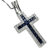 クロス サファイア 計1.17ct ダイヤモンド 計0.33ct ネックレス K18WGホワイトゴールド 18金/(分析済) 7.8g 45cm レディース
【中古】【真子質店】【NN】




【ITTI】