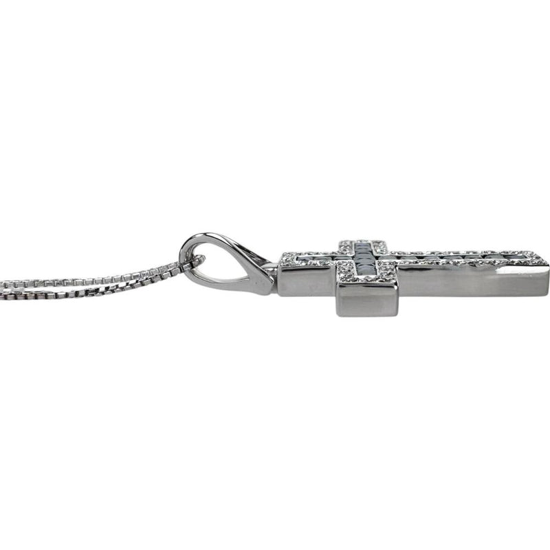 クロス サファイア 計1.17ct ダイヤモンド 計0.33ct ネックレス K18WGホワイトゴールド 18金/(分析済) 7.8g 45cm レディース
【中古】【真子質店】【NN】




【ITTI】