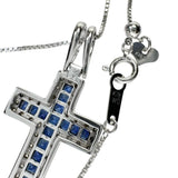 クロス サファイア 計1.17ct ダイヤモンド 計0.33ct ネックレス K18WGホワイトゴールド 18金/(分析済) 7.8g 45cm レディース
【中古】【真子質店】【NN】




【ITTI】