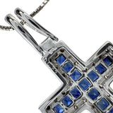 クロス サファイア 計1.17ct ダイヤモンド 計0.33ct ネックレス K18WGホワイトゴールド 18金/(分析済) 7.8g 45cm レディース
【中古】【真子質店】【NN】




【ITTI】