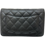 【CHANEL/シャネル】 マトラッセ チェーンウォレット Sシール有 ショルダーバッグ レザー/キャビアスキン ブラック/ゴールド金具 レディース【中古】【真子質店】【BL】 【MaMaKK】