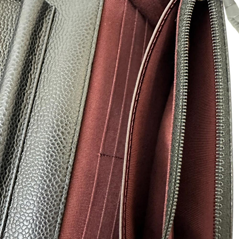 【CHANEL/シャネル】 マトラッセ チェーンウォレット Sシール有 ショルダーバッグ レザー/キャビアスキン ブラック/ゴールド金具 レディース【中古】【真子質店】【BL】 【MaMaKK】