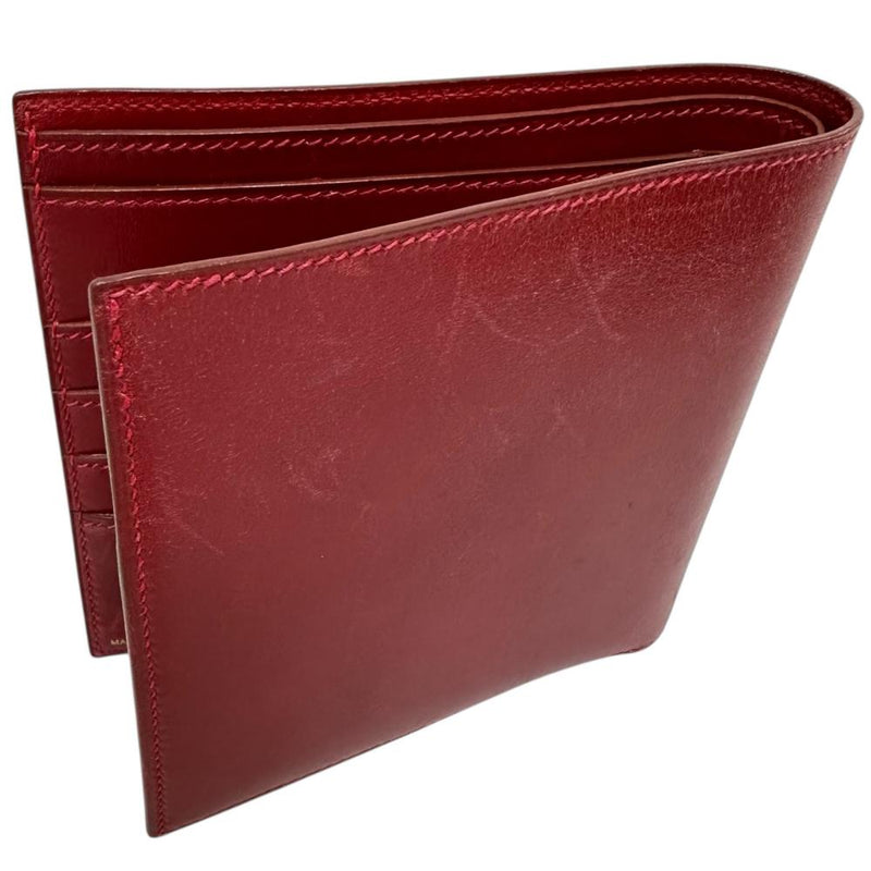 【HERMES/エルメス】 MC2 ガリレイ 二つ折り財布 ボックスカーフ レッド レディース【中古】【真子質店】【BL】 【IYx】