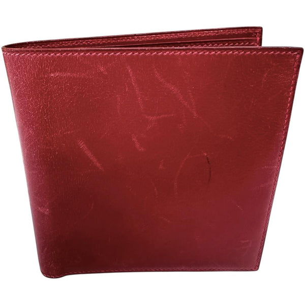 【HERMES/エルメス】 MC2 ガリレイ 二つ折り財布 ボックスカーフ レッド レディース【中古】【真子質店】【BL】 【IYx】