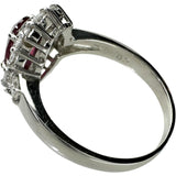 11号 ルビー 1.089ct ダイヤモンド 0.82ct リング・指輪 Pt900プラチナ 5.0g レディース 【中古】【真子質店】【NN】 【ITIx】