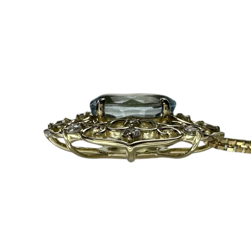 アクアマリン 1.43ct ダイヤモンド 0.13ct ネックレス K18ゴールド 18金 3.7g 45cm レディース
【中古】【真子質店】【NN】




【YxMo】
