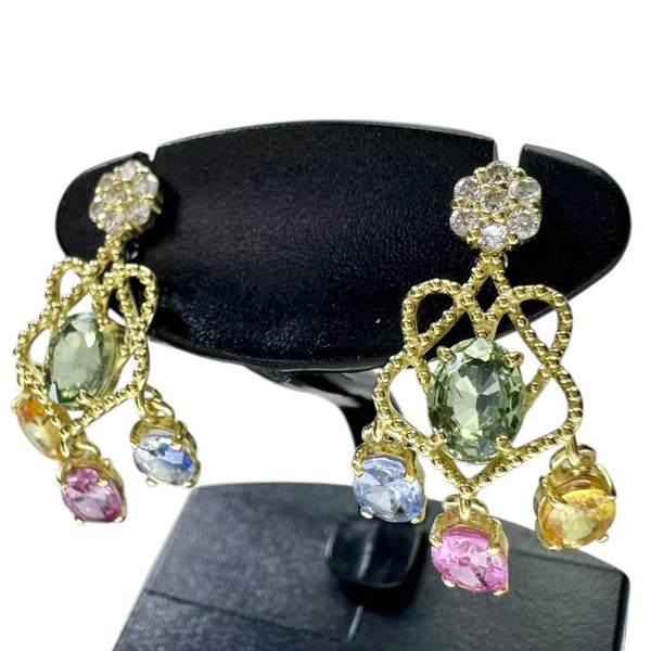 マルチカラーサファイア 1.08/1.08ct ダイヤモンド 0.07/0.07ct ピアス K18ゴールド 18金 2.2g レディース
【中古】【真子質店】【NN】




【MaMoT】