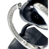 フープ ダイヤモンド 0.36/0.36ct ピアス K18WGホワイトゴールド 18金 5.7g レディース 【中古】【真子質店】【NN】 【IxDMo】