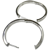 フープ ダイヤモンド 0.36/0.36ct ピアス K18WGホワイトゴールド 18金 5.7g レディース 【中古】【真子質店】【NN】 【IxDMo】