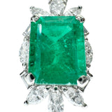 エメラルド 3.01ct ダイヤモンド 0.84ct ネックレス Pt900プラチナ/Pt850プラチナ 9.6g 41cm レディース 【中古】【真子質店】【NN】 【TYDx】