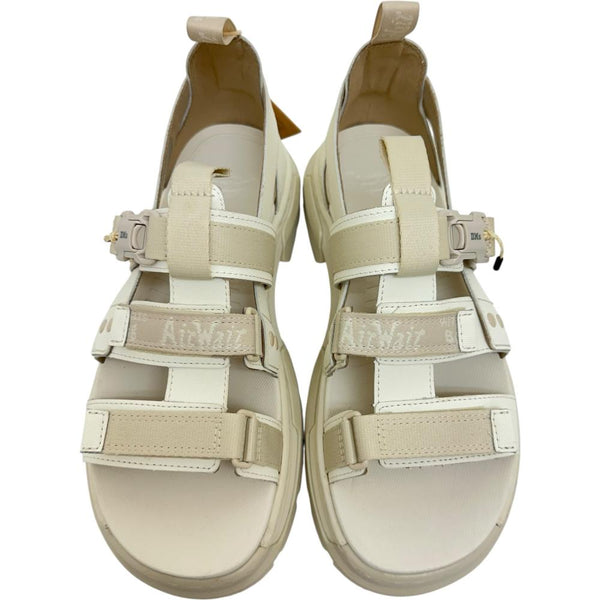 【Dr.Martens/ドクターマーチン】 3ベルト US10 28cm サンダル ナイロン/ラバー アイボリーホワイト メンズ【中古】【真子質店】【GD】 【Kx】