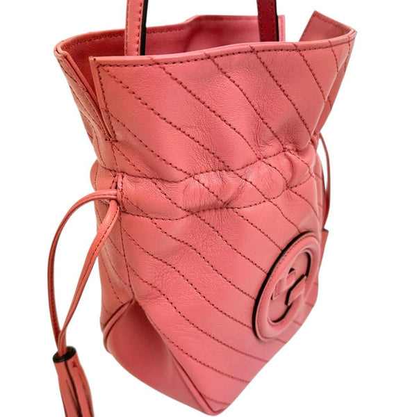 【GUCCI/グッチ】 ブロンディ ミニ バケットバッグ 760313 ハンドバッグ レザー ピンク（朱色）/シルバー金具 レディース【中古】【真子質店】【BL】




【KMox】