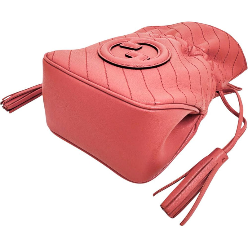 【GUCCI/グッチ】 ブロンディ ミニ バケットバッグ 760313 ハンドバッグ レザー ピンク（朱色）/シルバー金具 レディース【中古】【真子質店】【BL】




【KMox】