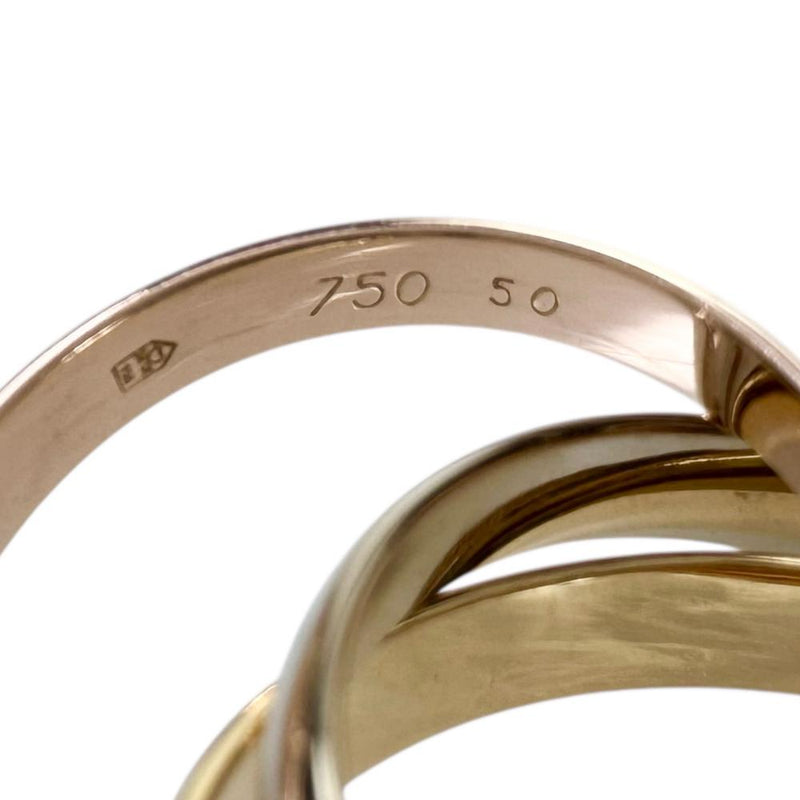 9.5号【CARTIER/カルティエ】 リング・指輪 トリニティ K18YGイエローゴールド 18金/K18PGピンクゴールド 18金/K18WGホワイトゴールド 18金 6.7g 50 レディース 【中古】【真子質店】【BL】 【SxT】