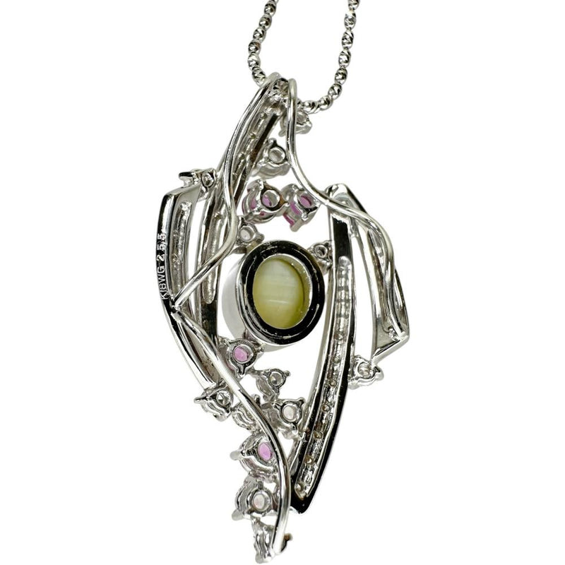 クリソベリルキャッツアイ 2.25ct ピンクサファイア/トパーズ 0.74ct ダイヤモンド 0.41ct ネックレス K18WGホワイトゴールド 18金 10.9g 45cm レディース
【中古】【真子質店】【NN】




【IDSY】