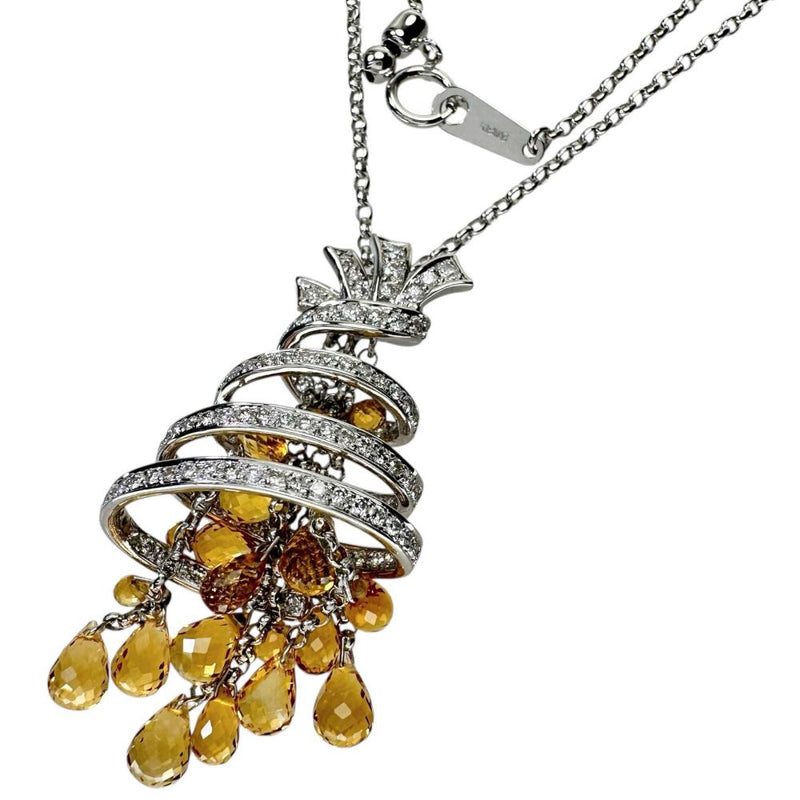 シトリン 計6.84ct ダイヤモンド 計0.94ct ネックレス K18WGホワイトゴールド 18金 11.4g 51cm レディース
【中古】【真子質店】【NN】




【IDMiMo】