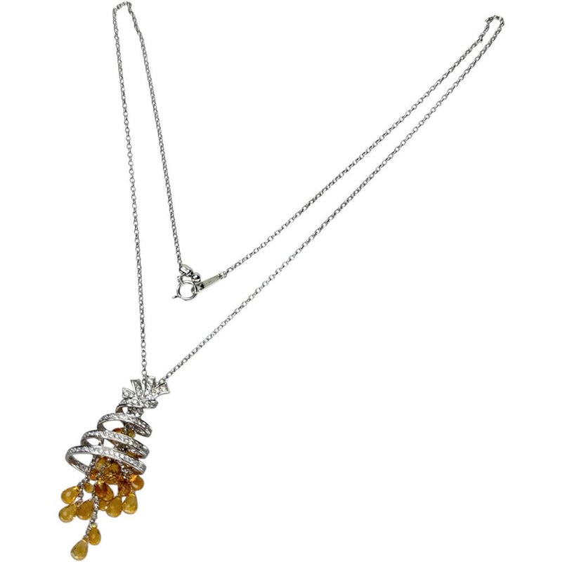 シトリン 計6.84ct ダイヤモンド 計0.94ct ネックレス K18WGホワイトゴールド 18金 11.4g 51cm レディース
【中古】【真子質店】【NN】




【IDMiMo】
