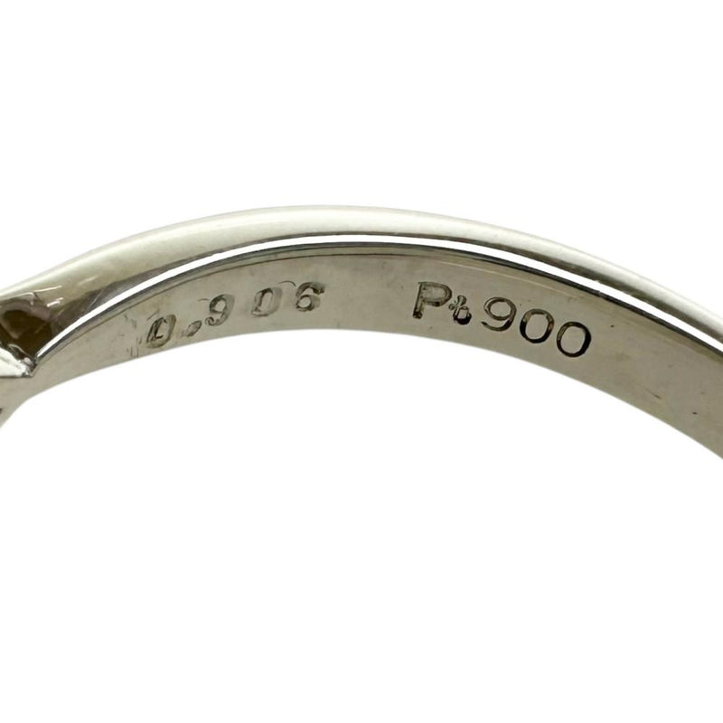 15.5号 ビルマ産非加熱サファイア 0.906ct ダイヤモンド 0.15ct リング・指輪 Pt900プラチナ 4.3g レディース 【中古】【真子質店】【NN】 【DSMo】