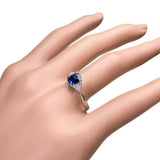 15.5号 ビルマ産非加熱サファイア 0.906ct ダイヤモンド 0.15ct リング・指輪 Pt900プラチナ 4.3g レディース 【中古】【真子質店】【NN】 【DSMo】