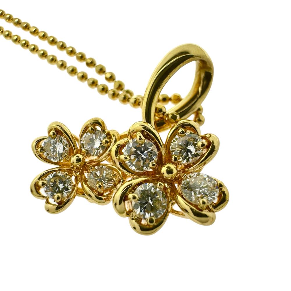 LA SOMA/ラソマ ダイヤモンド 計0.52ct ネックレス K18ゴールド 18金
